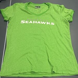 NFL Seattle Seahawks Women's Lime Green Tee